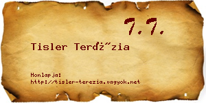 Tisler Terézia névjegykártya