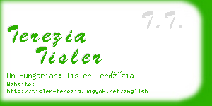 terezia tisler business card